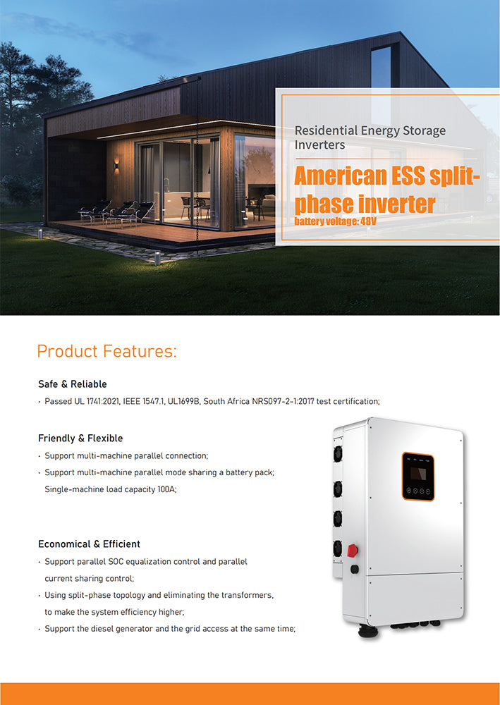 48V American ESS split- phase inverter-NE